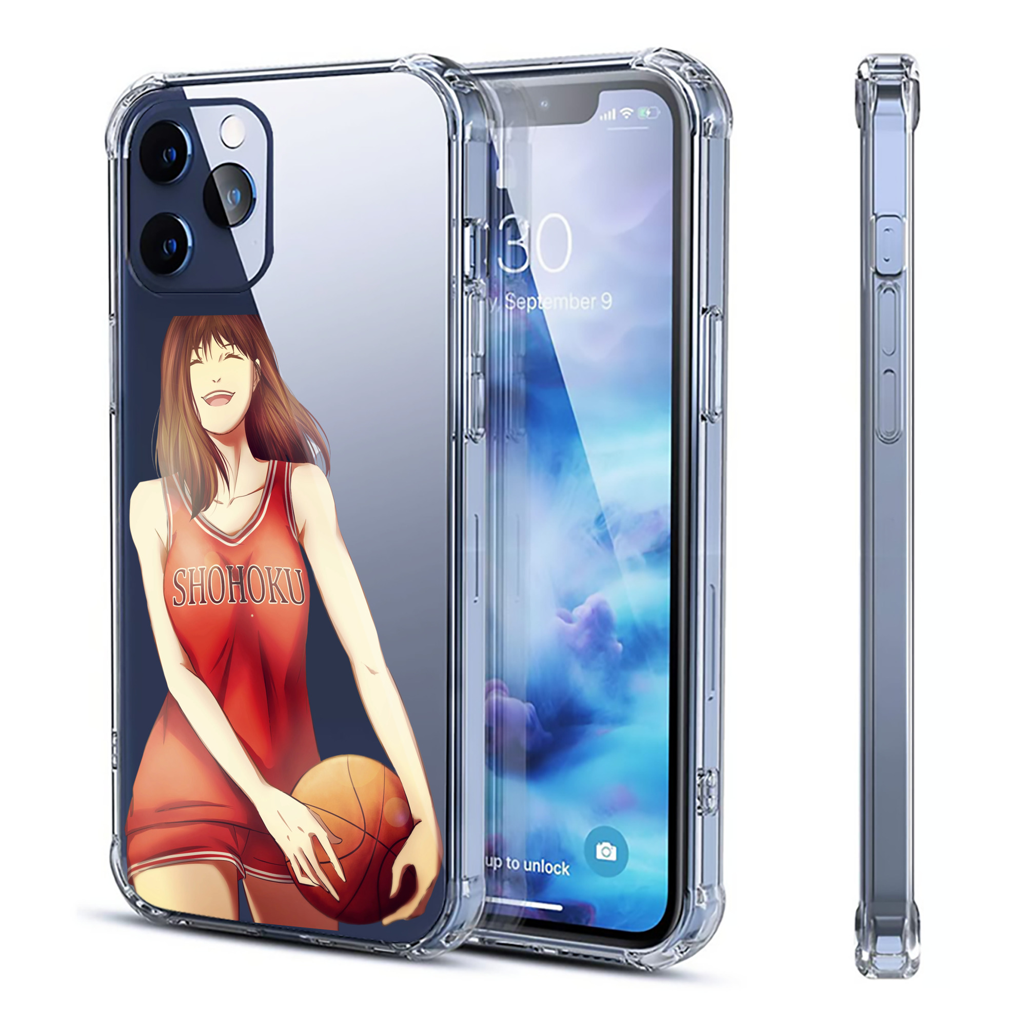 （画像用） SLAM DUNK／スラムダンク 【iPhone 12シリーズ対応】透明スマホケース（クリアソフトケース）